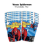 Spiderman Vasos 9oz (x10u)
