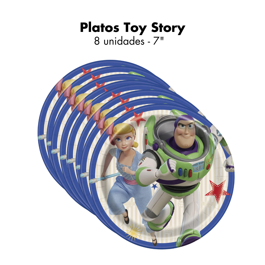 Toy Story Plates 7" (x8u)
