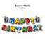Banner "Happy Birthday" Mario Bros (x1u)