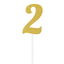 Glittered Stick Numbers Gold (x4u)