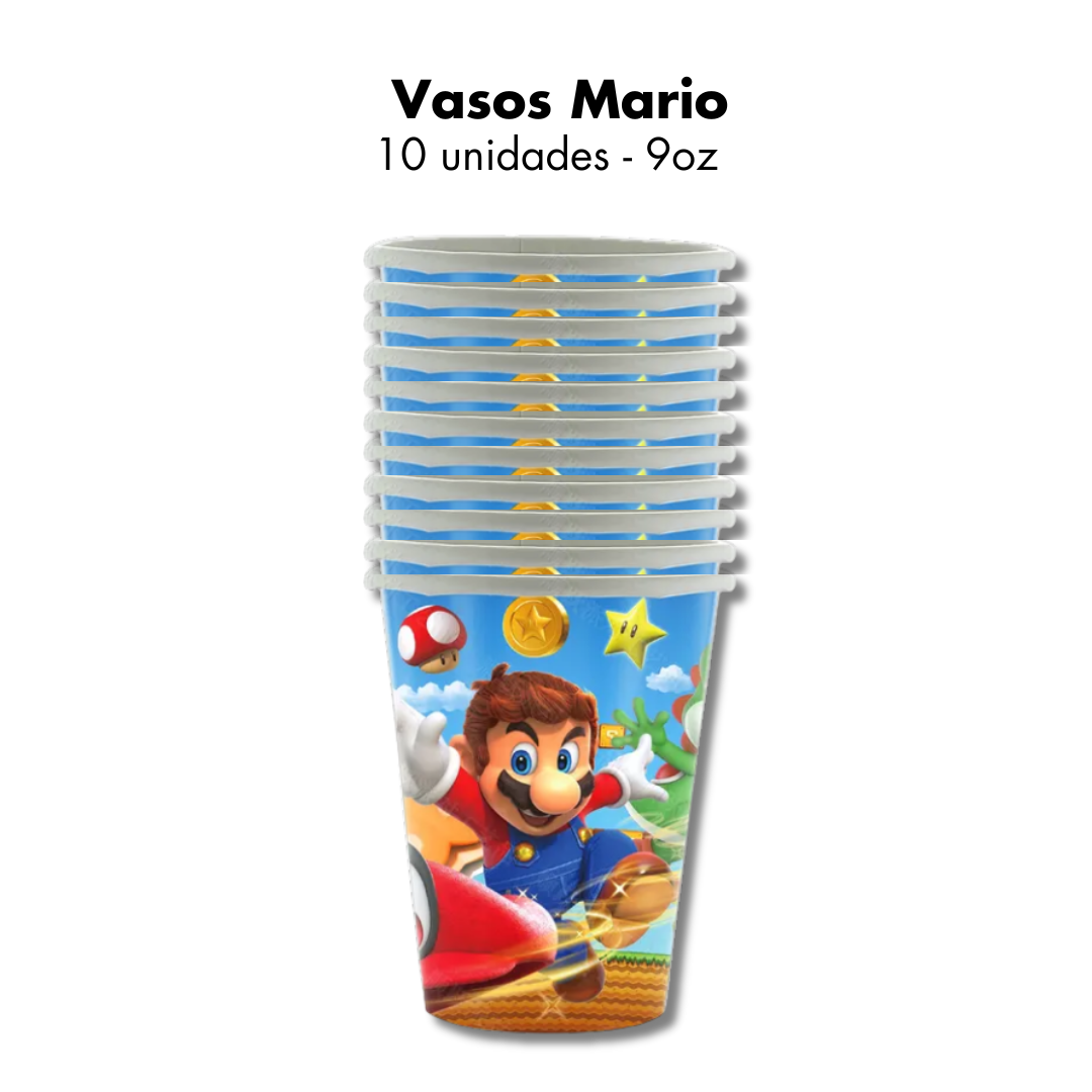 Vasos Mario Bros (x10u)