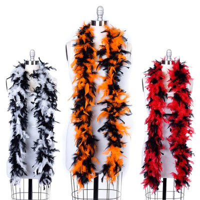 Boa de Plumas Fiesta Halloween 68" – 3 Colores