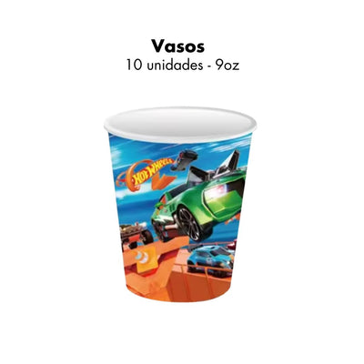 Vasos Hot Wheels (x10u)