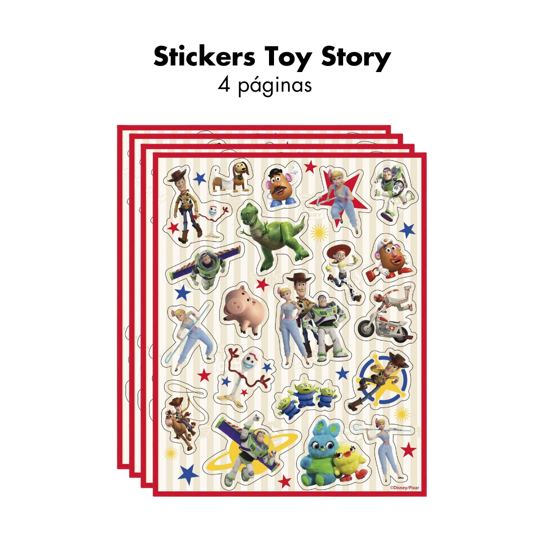 Toy Story Stickers (x4 hojas)