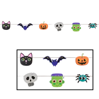 Banner de Halloween 8pcs (x1u)