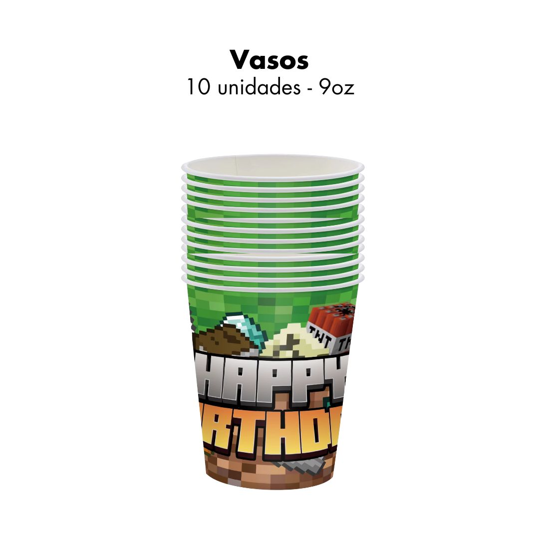 Vasos Minecraft (x10u)