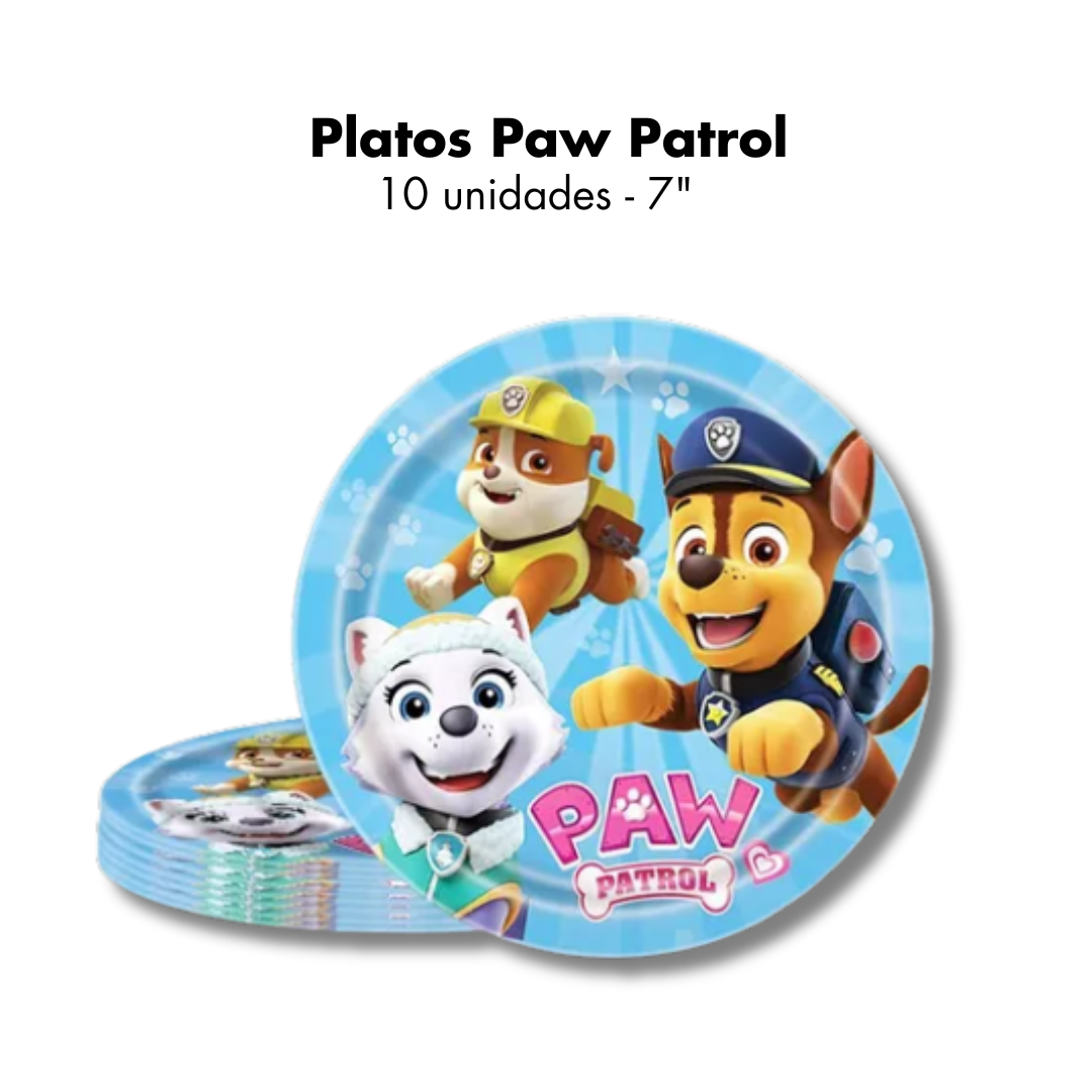 Platos 9" Paw Patrol Amigos (x10u)