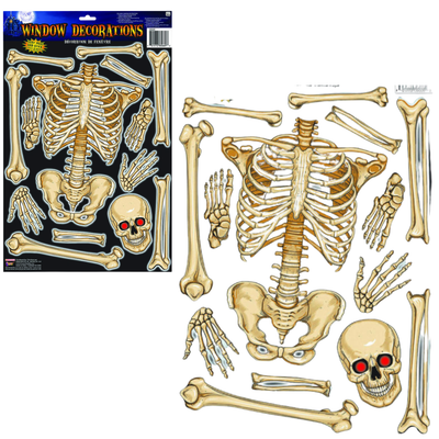 Skeleton Window Decoration