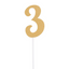 Glittered Stick Numbers Gold (x4u)