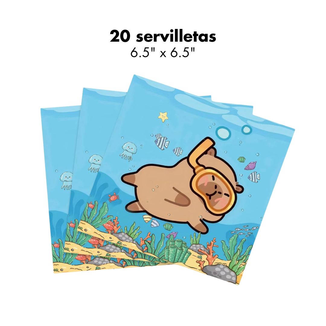 Servilletas Capybara (x20u)