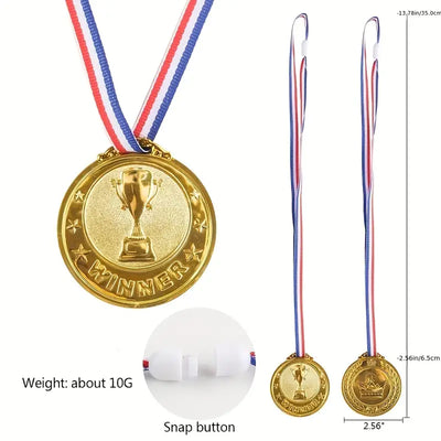Medalla de Oro Plastico #1 (Grande)