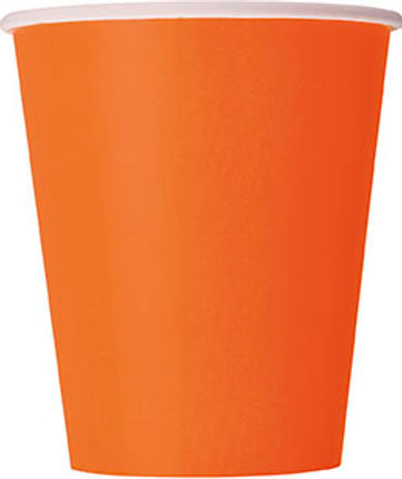 ORANGE 9OZ. CUPS