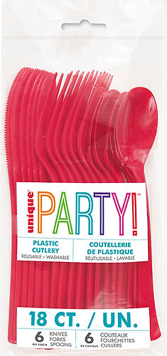 RUBY RED 18CT. CUTLERY
