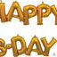 PHRASE HAPPY B'DAY GOLD