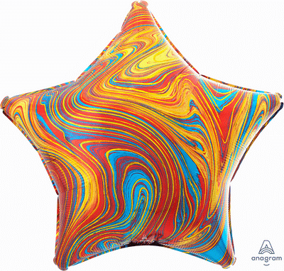 19" MARBLEZ COLORFUL STAR