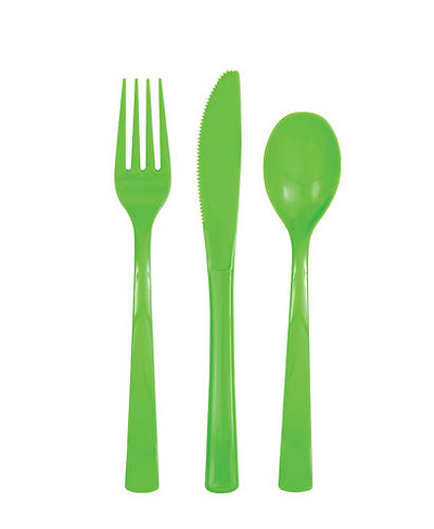 LIME GREEN 18CT. CUTLERY