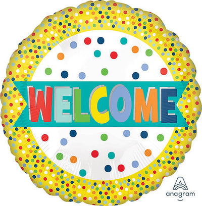 18'' WELCOME LOTS OF DOTS