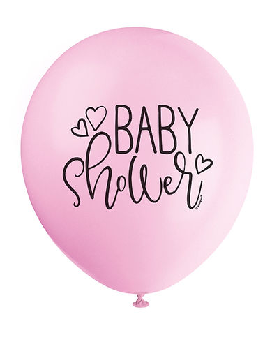 12" BABY SHOWER BALLOONS 8CT