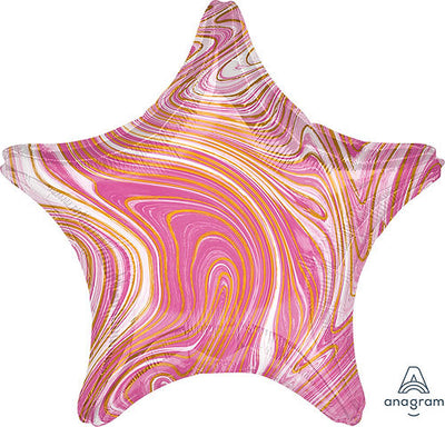 19" MARBLEZ PINK STAR