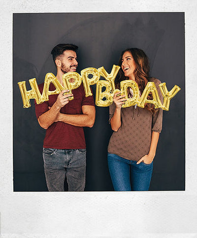PHRASE HAPPY B'DAY GOLD