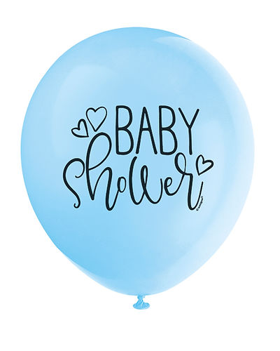12" BABY SHOWER BALLOONS 8CT