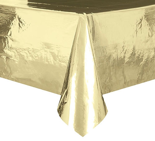 GOLD FOIL TABLECOVER