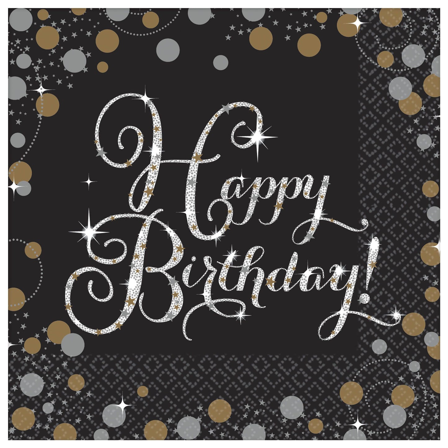Beverage Napkins Sparkling Celebration (x16u)