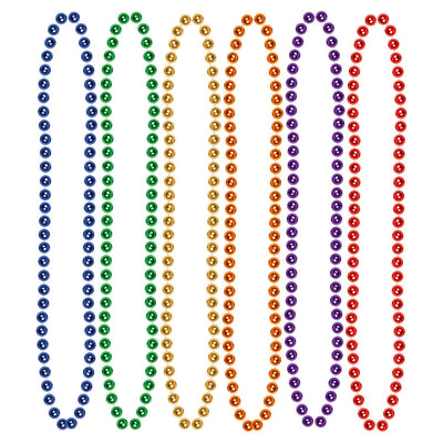 Multicolor Beads Necklaces Bulk Party 12pcs