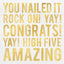 Congratulations Lunch Napkins (x16u)