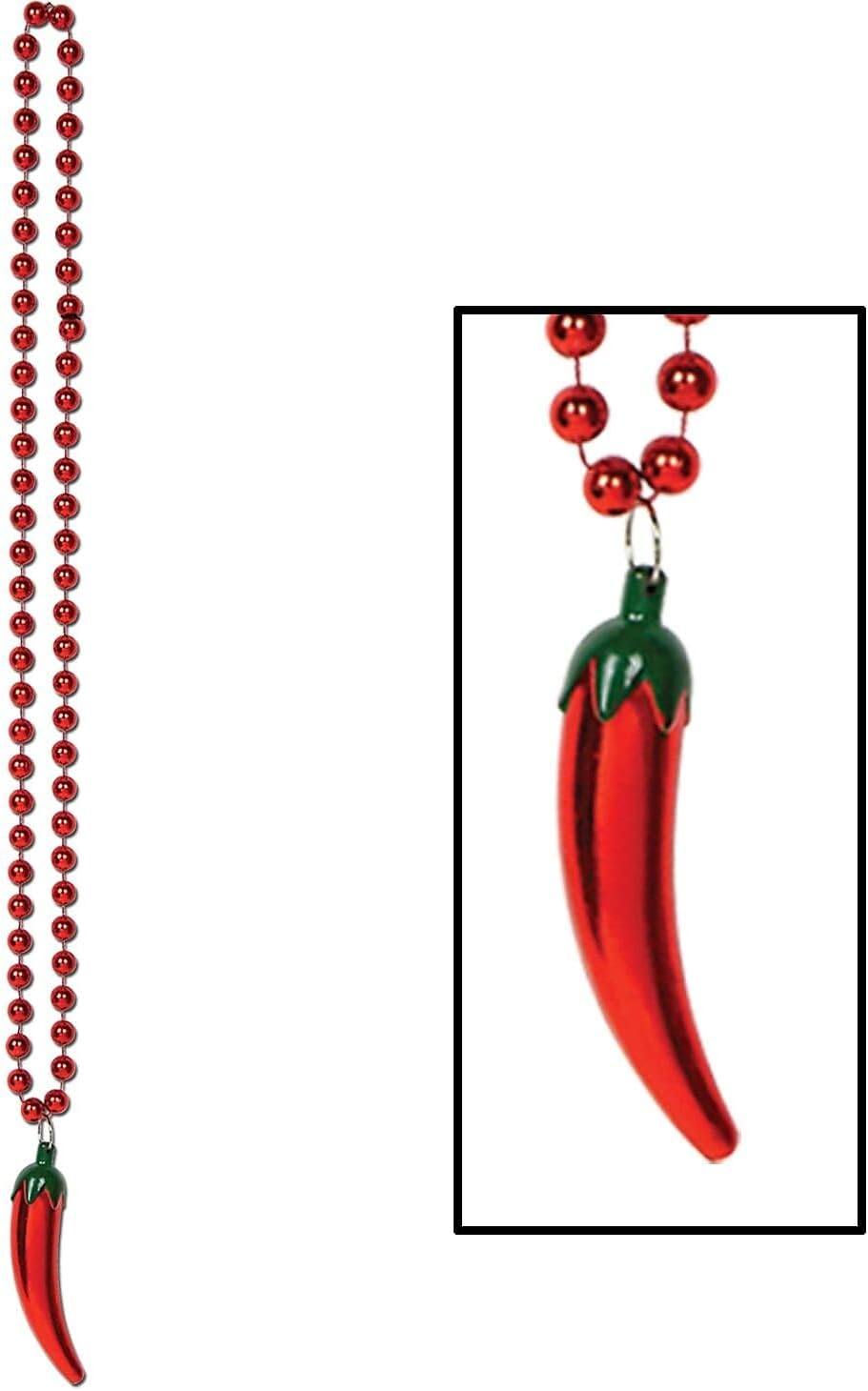 Beads Chili Pepper Medallion Mexico (x1u)