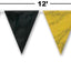 Black & Gold Pennant Banner (x1u)