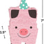 Baby Farm Barnyard Mini Pink Pig Decoration (x1u)