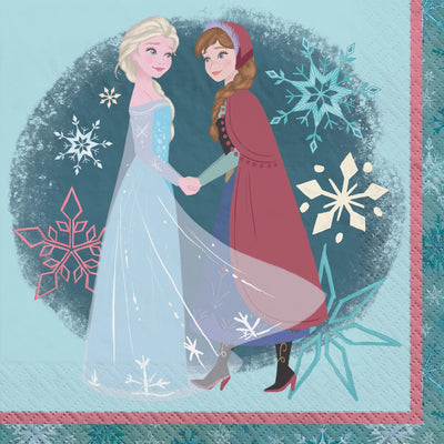 Frozen Anna and Elsa Napkins (x16u)