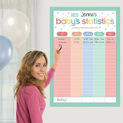 Baby Shower Game Statistics Chart (x1u)