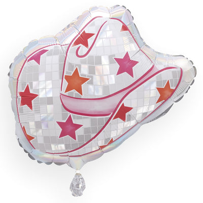 Disco Country Cowboy Hat Foil Balloon 13" (x1u)