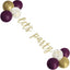 Lets Party Gold Purple Banner and Balloons Kit (x1u)