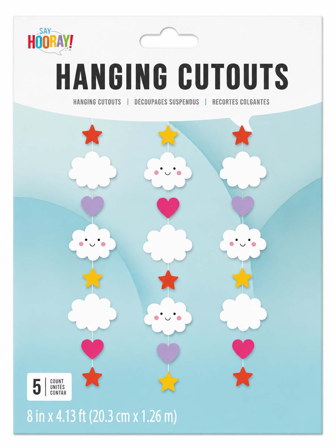 Sweet Dreams Hanging Cutouts 8in x 4.13ft