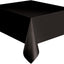 Plastic Rectangle Tablecover Black (x1u)