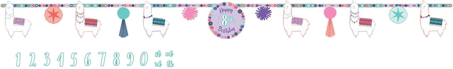 Llama Party Jumbo Banner Kit 9.5ft (x1u)