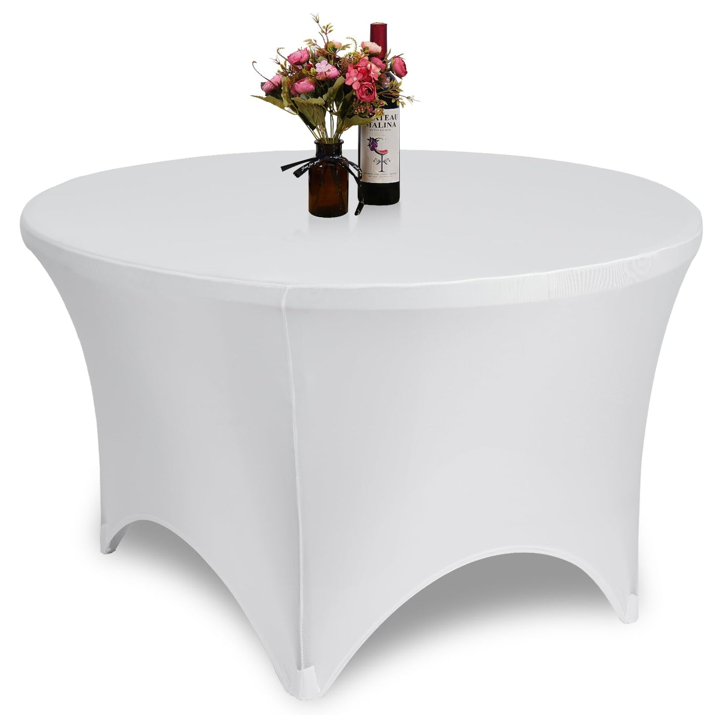 Mantel Spandex Mesa Circular 72" - Blanco