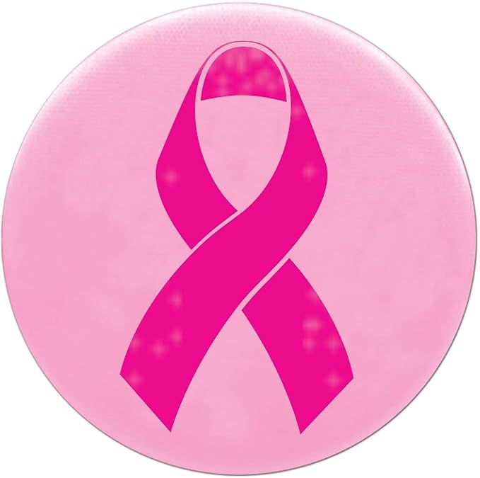 Pink Ribbon Button (x1u)