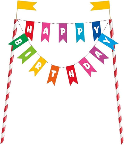 Candle Cake Topper Happy Birthday (x1u)