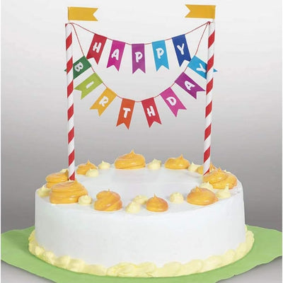 Candle Cake Topper Happy Birthday (x1u)