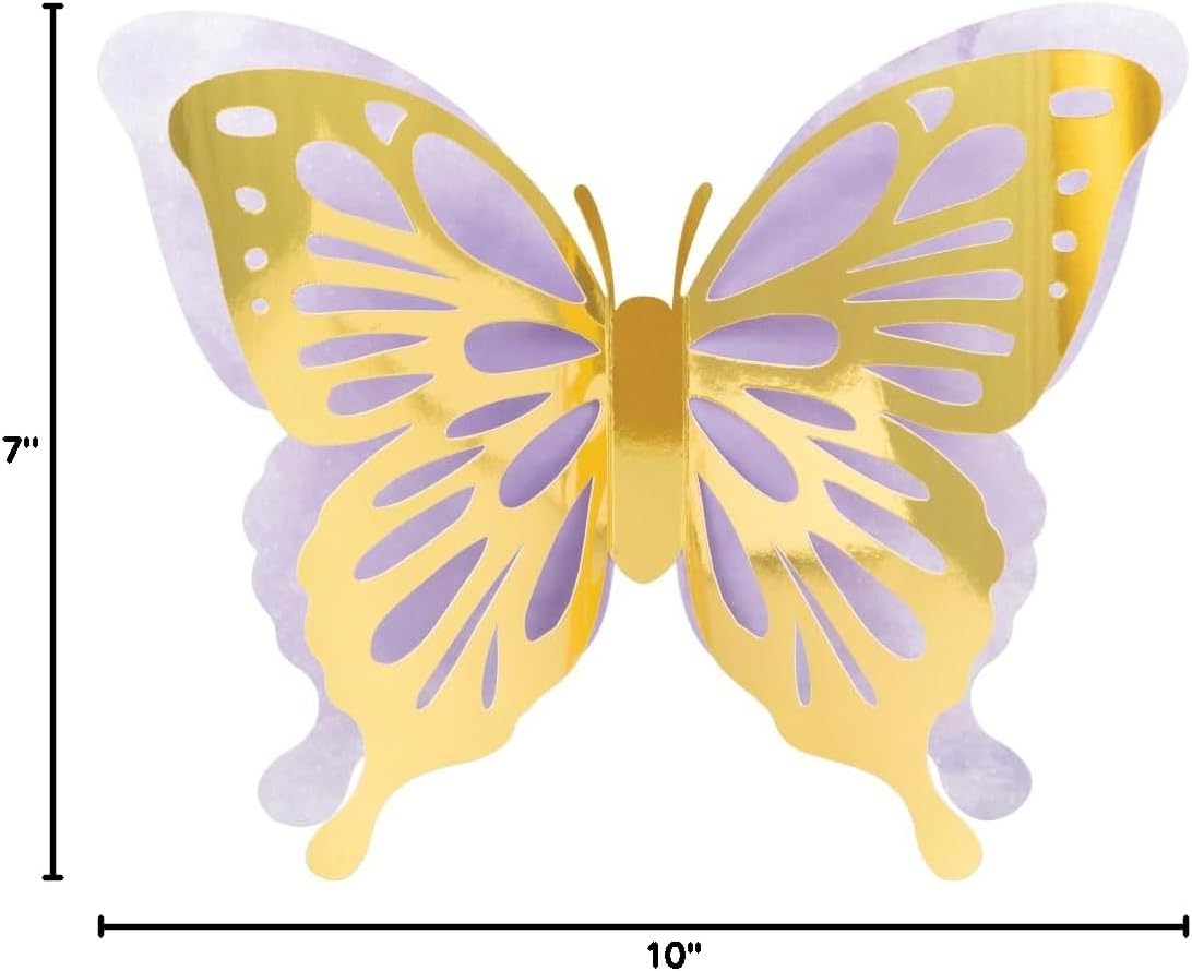 Butterfly Shimmer 3D Wall Decor (x3u)