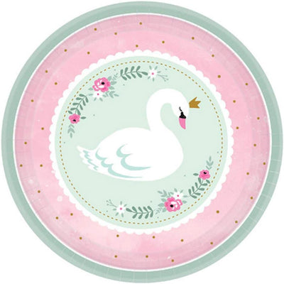 Sweet Swan Plates 7" (x8u)