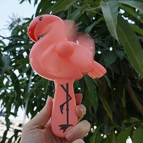 Abanico de mano en Forma de Flamingo