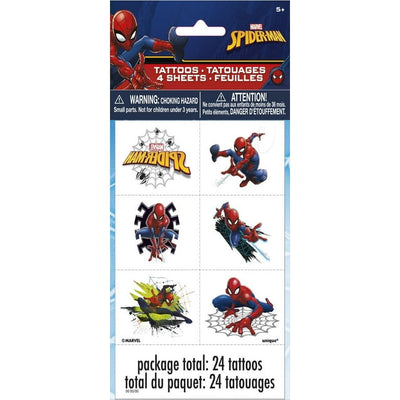 Spiderman Tattoos (x24u)