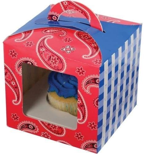 Bandana Cupcake Box (x12u)