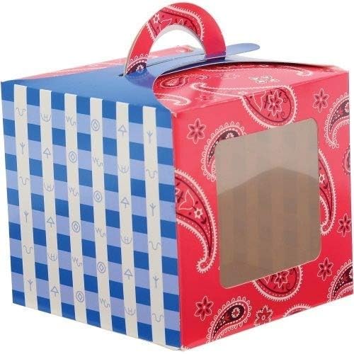 Bandana Cupcake Box (x12u)