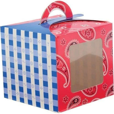 Bandana Cupcake Box (x12u)